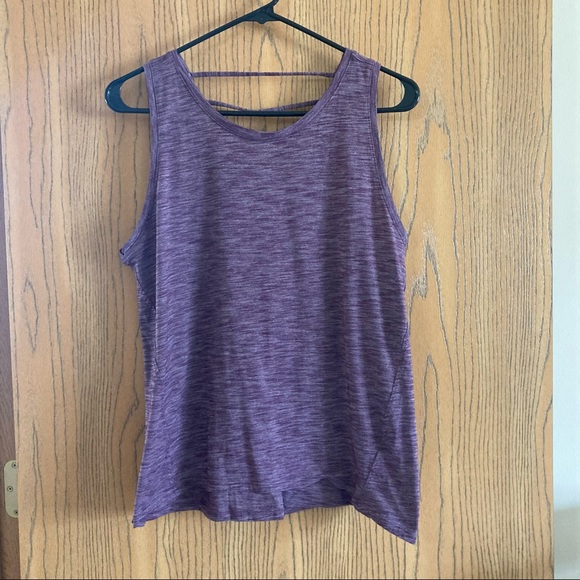 Athleta Athletic Workout Tank Open Back Size M - Picture 2 of 9